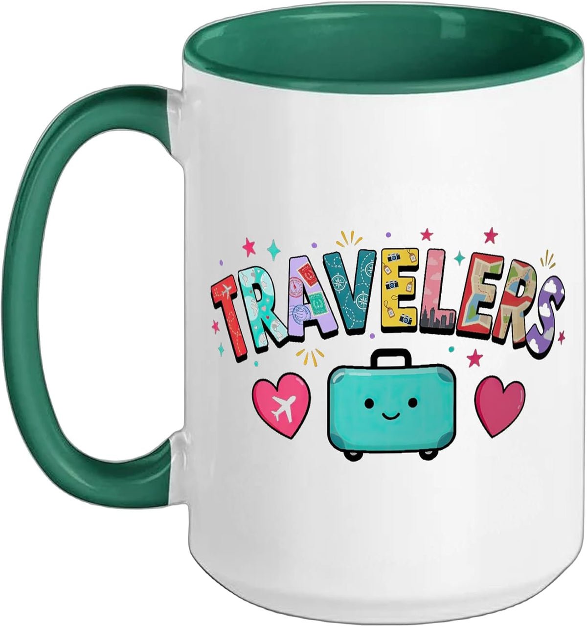 Traveling Travelling Traveler Traveller Globetrotting Ceramic Mug