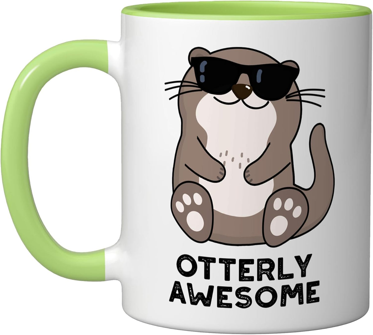 Otterly Awesome Funny Otter Pun Ceramic Mug