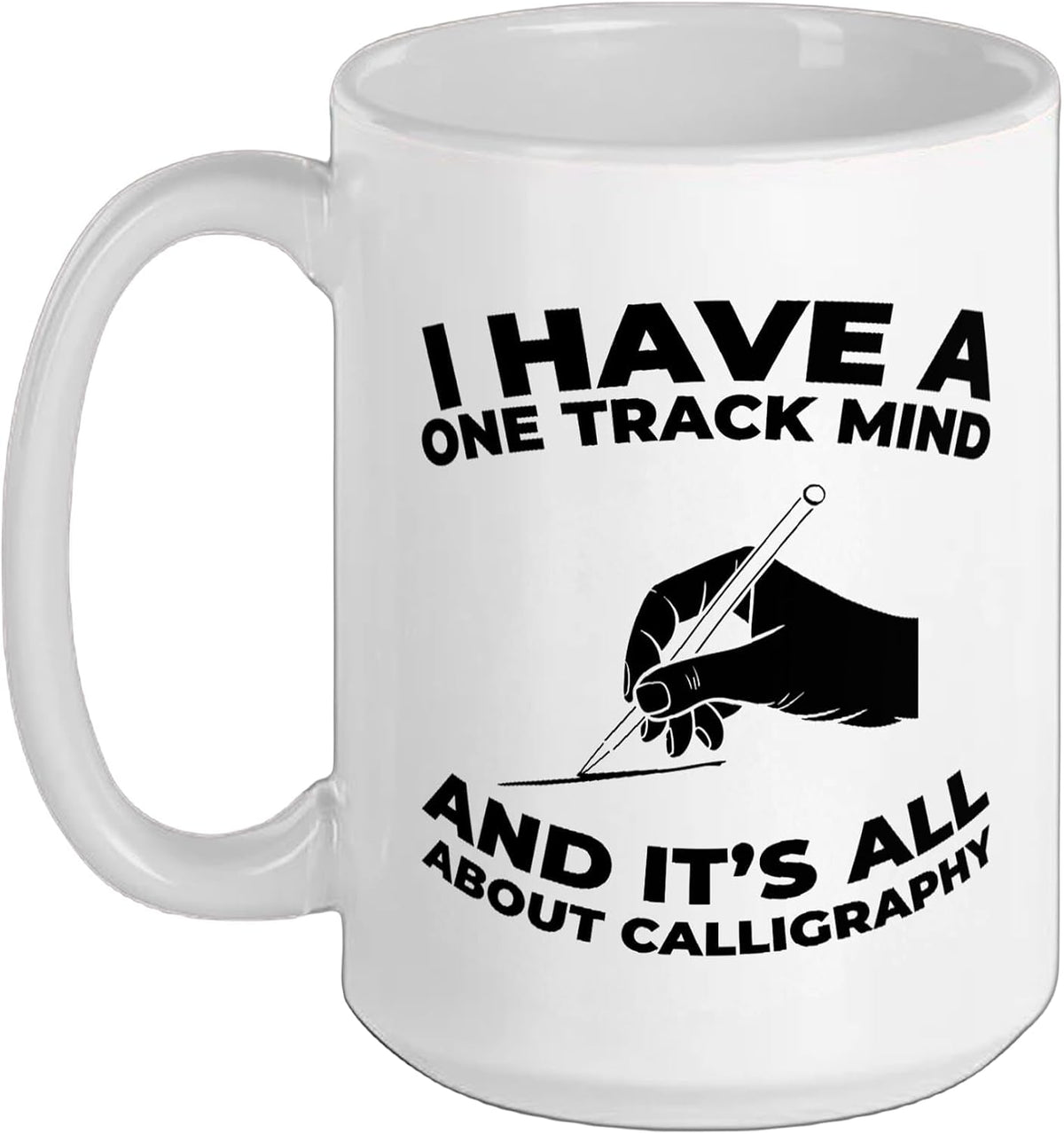 Penmanship Handwriting - Art Calligraphy Ceramic Mug
