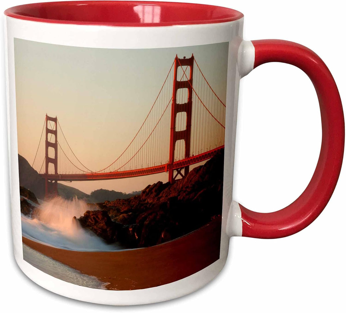 Usa, California. Golden Gate Bridge View Ceramic Mug