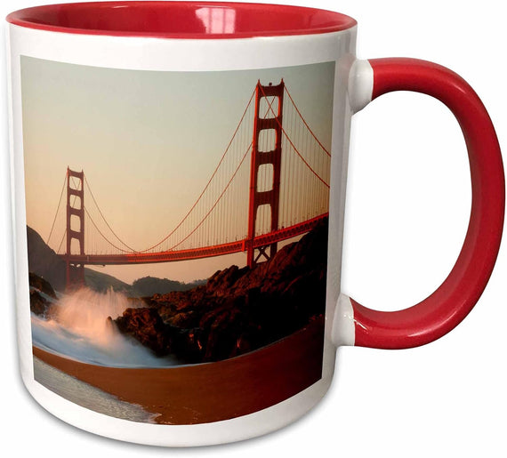 Usa, California. Golden Gate Bridge View Ceramic Mug