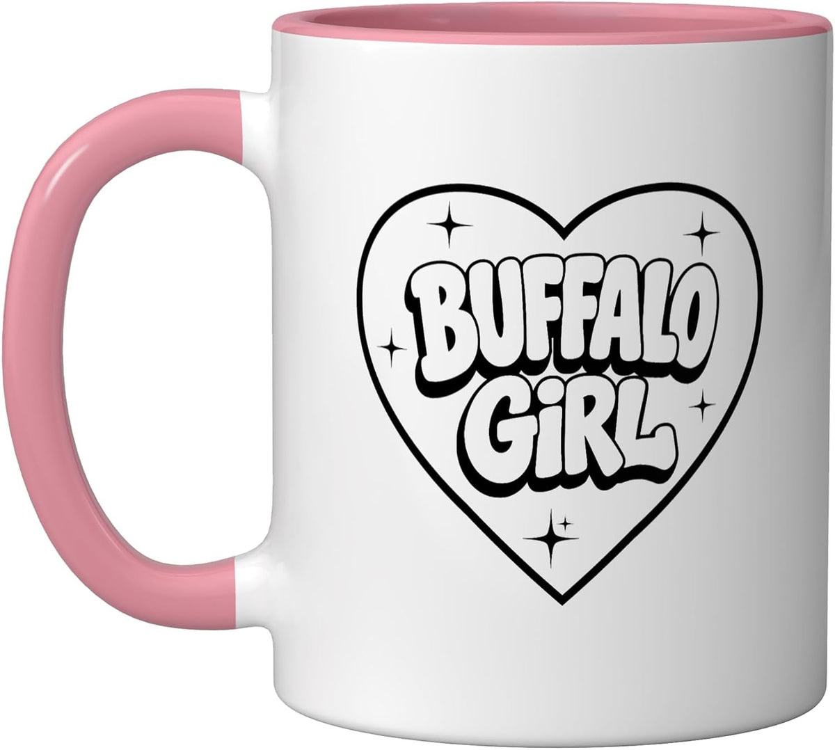 Cute Buffalo Girls Heart City Pride Ceramic Mug