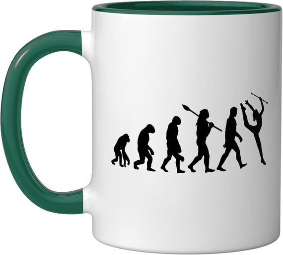 Twirler Majorettes Baton Twirling Evolution Halloween Ceramic Mug