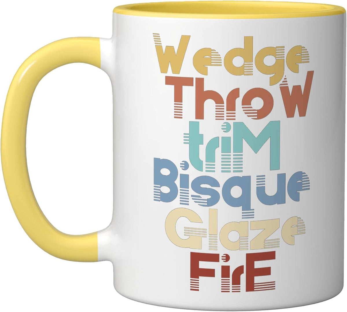 Wedge Throw Trim Bisque Glaze Pottery Ceramic Artist Clay Ceramic Mug