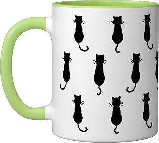 Feline Fun Forever Whimsical Cats Black Cat Motif Ceramic Mug