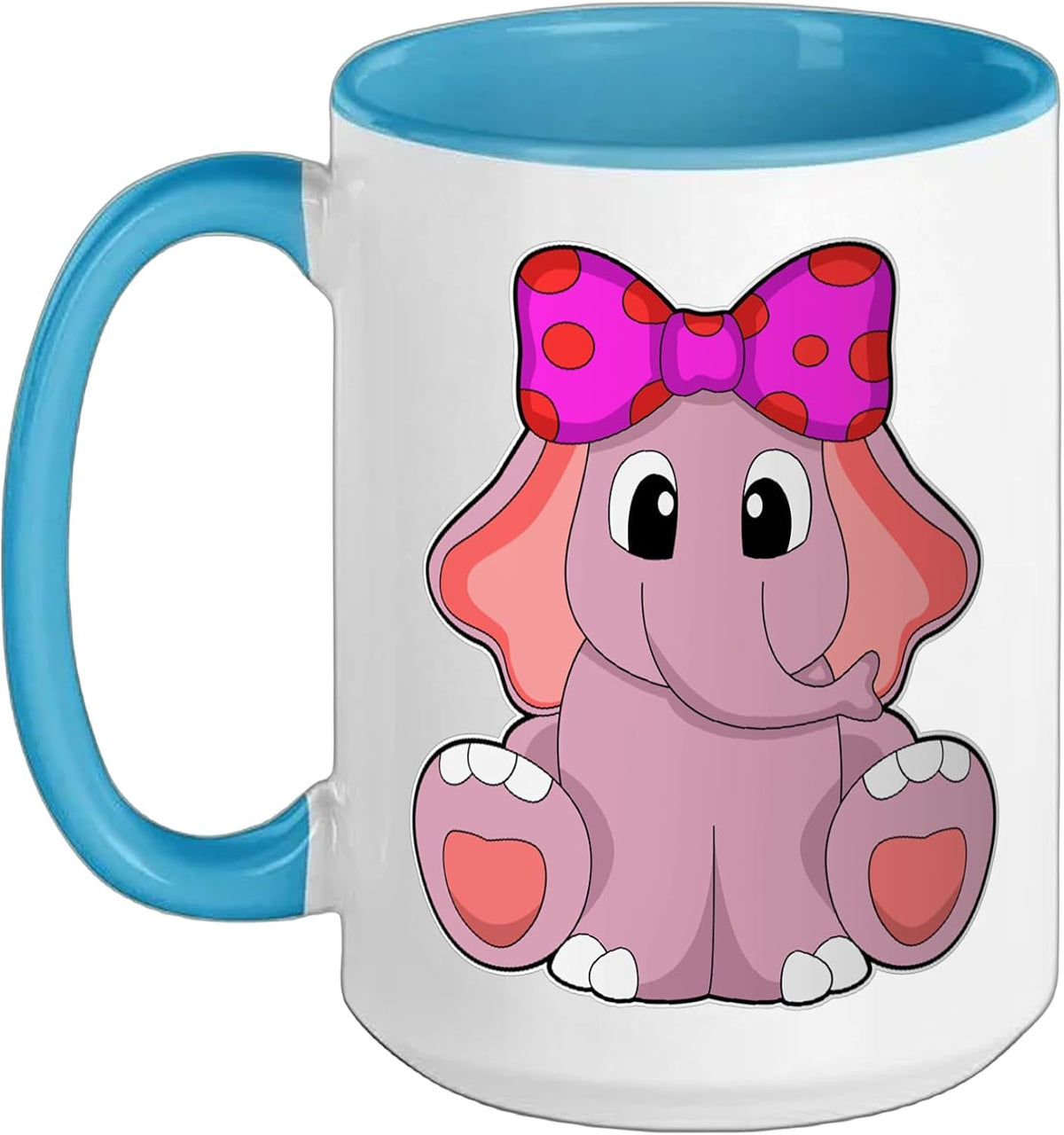 Elephant Hair Bow Ceramic Mug