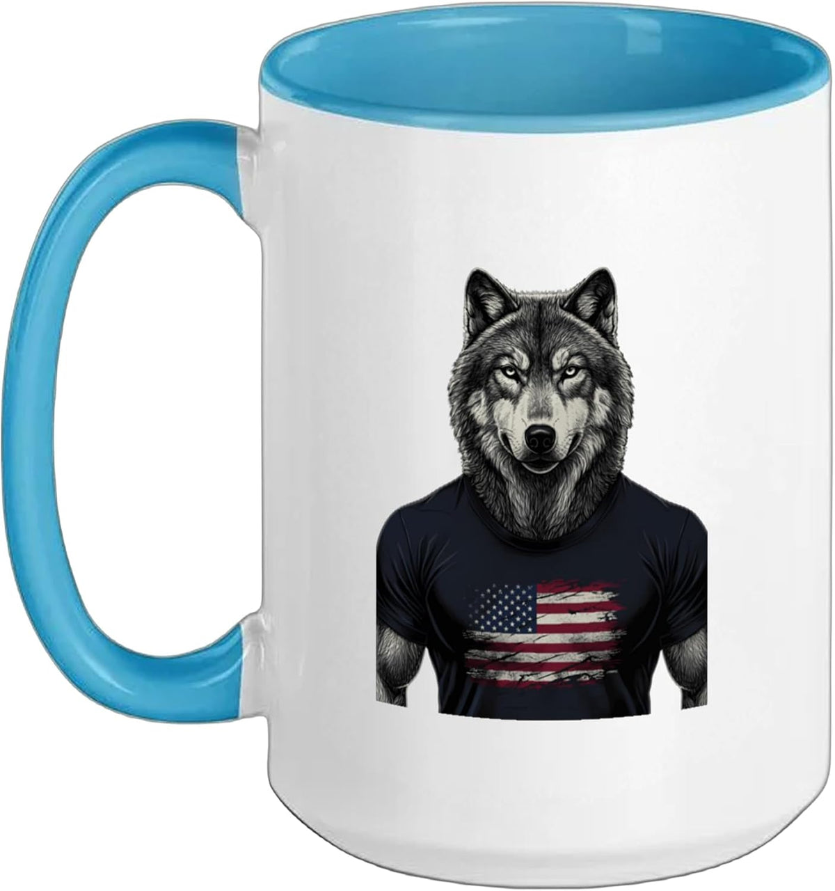 American Flag Usa Flag 4th Of July Patriotic Red White Ceramic Mug