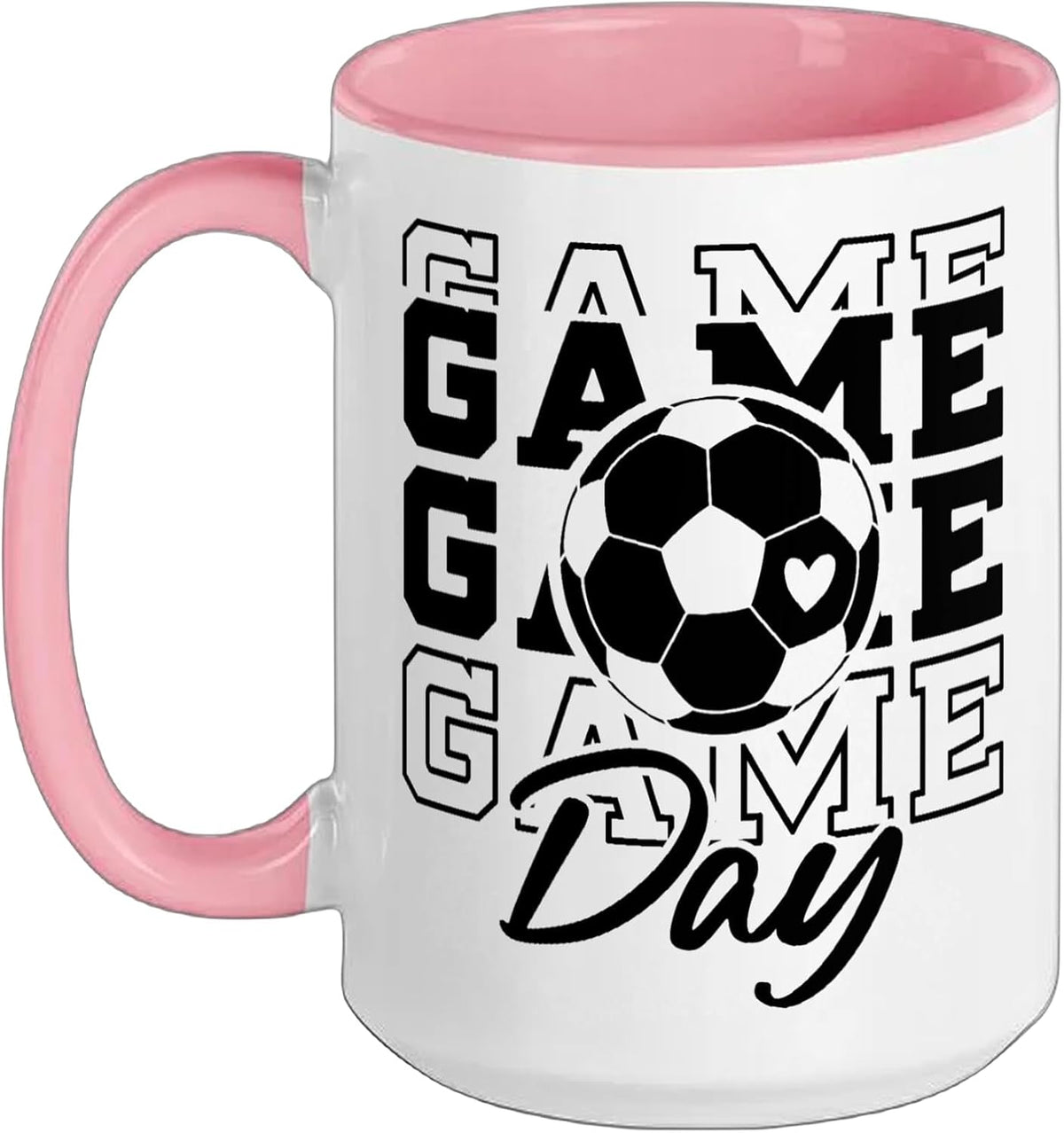 Game Day Soccer Ball Mom Supporter Gift Ceramic Mug