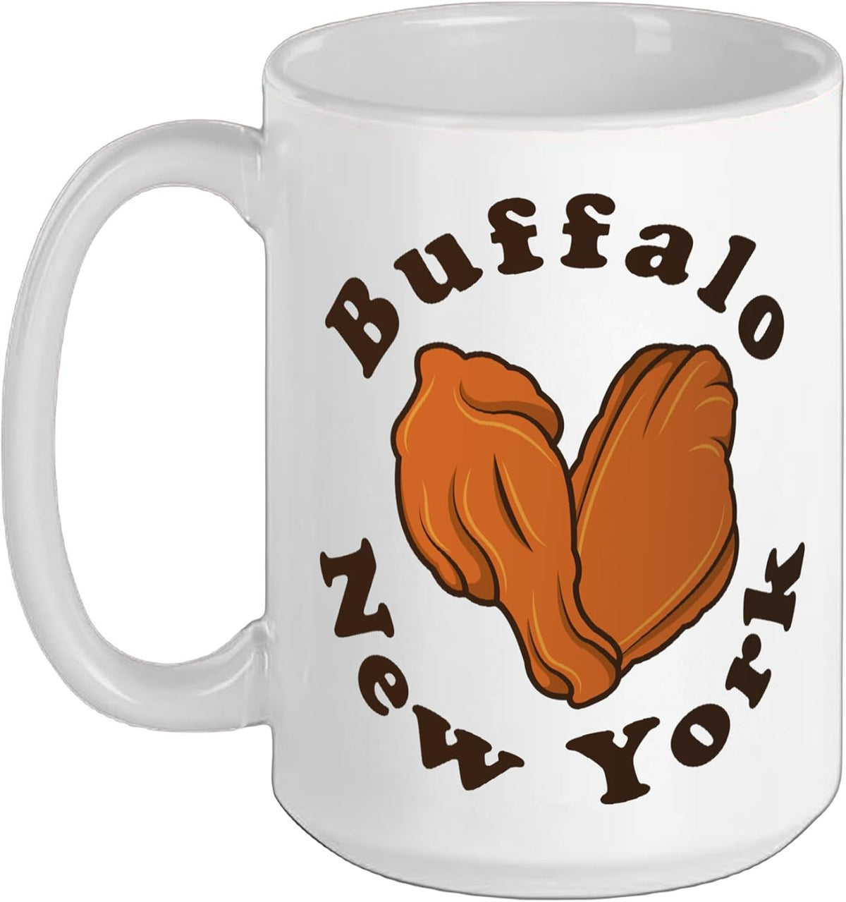 I Love Buffalo Wings Chicken Wing Lover Buffalo New York Ceramic Mug