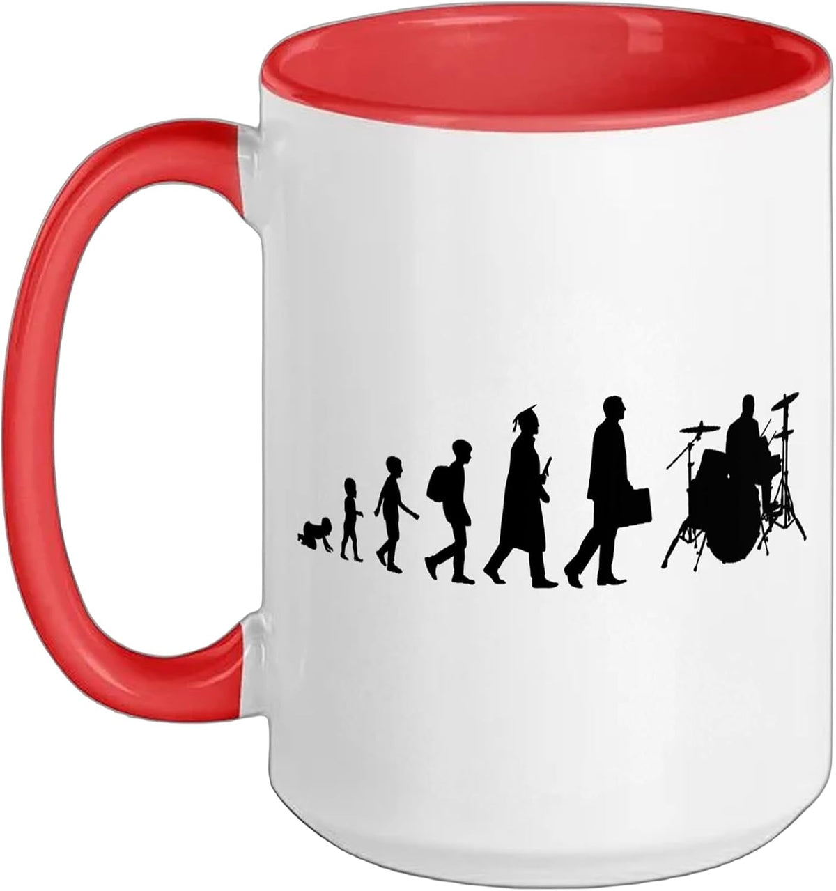Drum Kit Evolution Drum Player Ceramic Mug