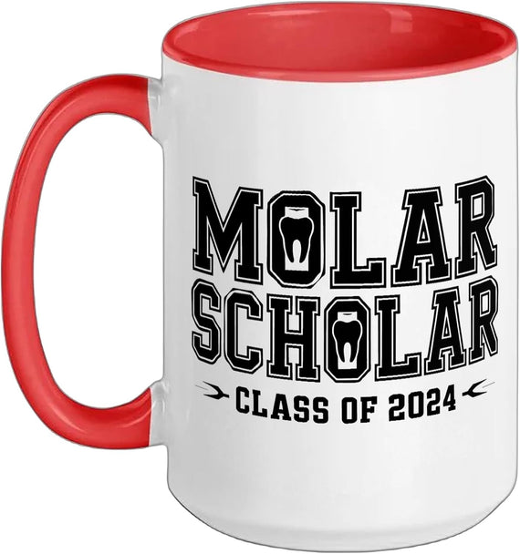 Dental School Graduation Molar Scholar Pun Funny Dds Ceramic Mug