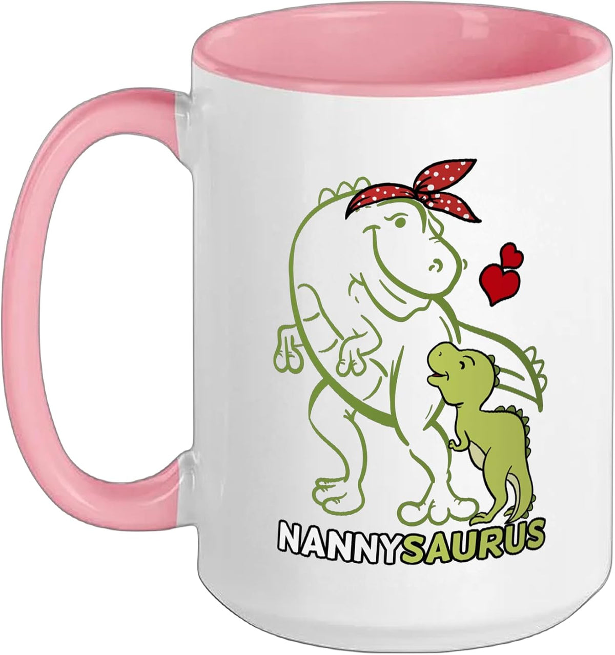 Nannysaurus Funny Dinosaur Nanny Gift Ceramic Mug