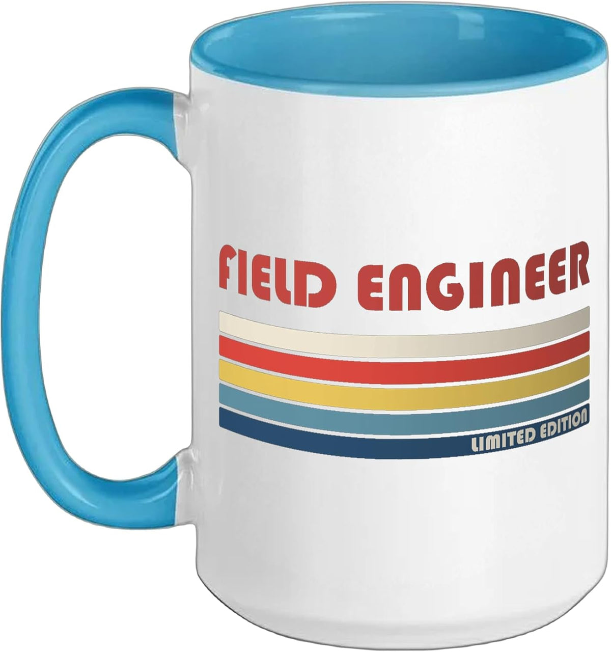 Field Engineer Retro Stripes Ceramic Mug