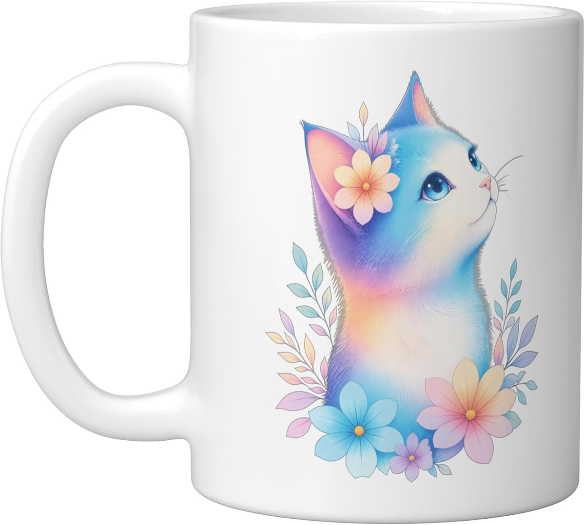 Cat Motif Art Design Gifts Cute Kitten Ceramic Mug