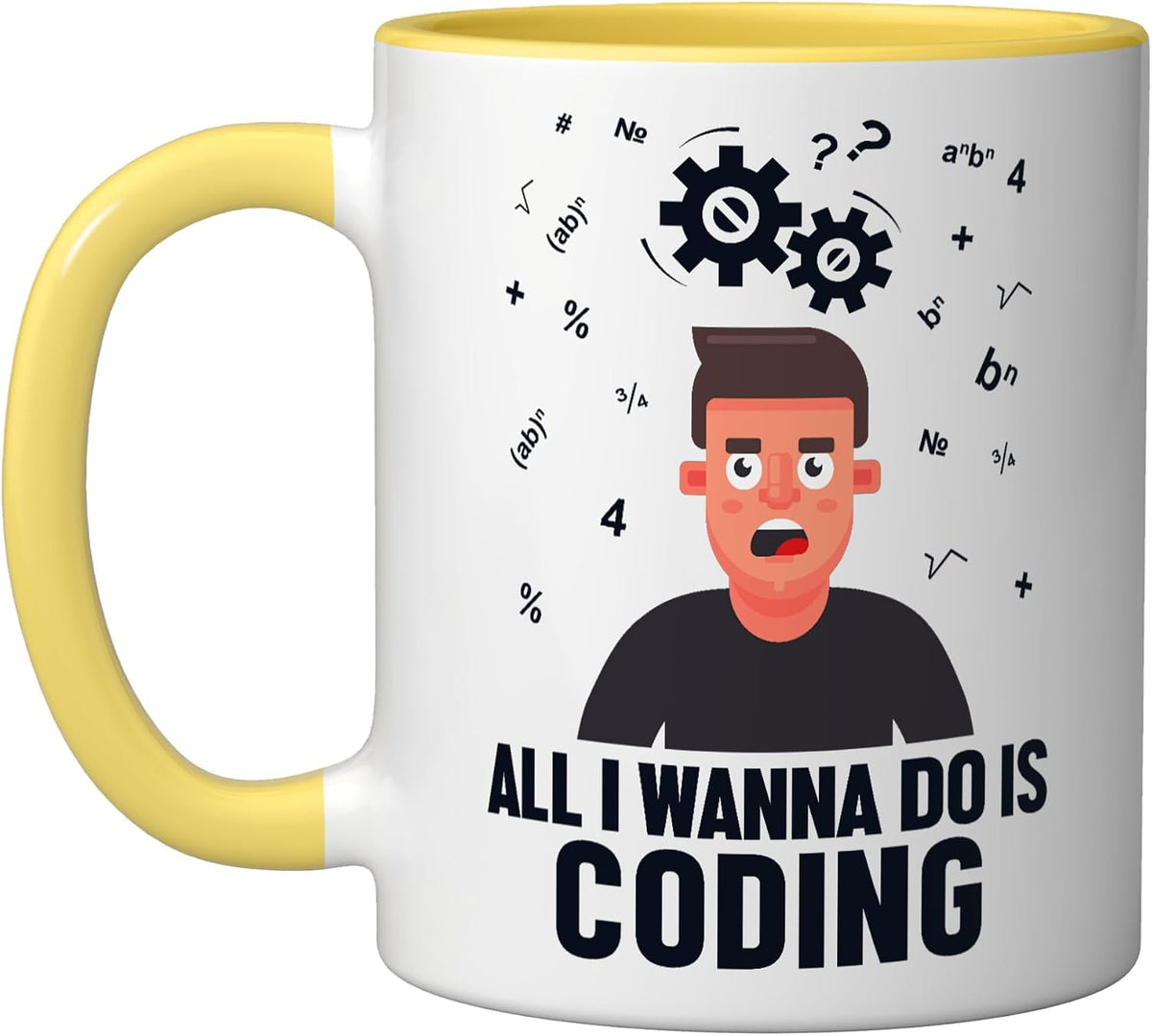 All I Wanna Do Is Coding Coder Engineer Software Developer Ceramic Mug