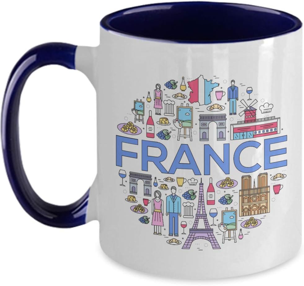 France French Blue 1 Ceramic Mug