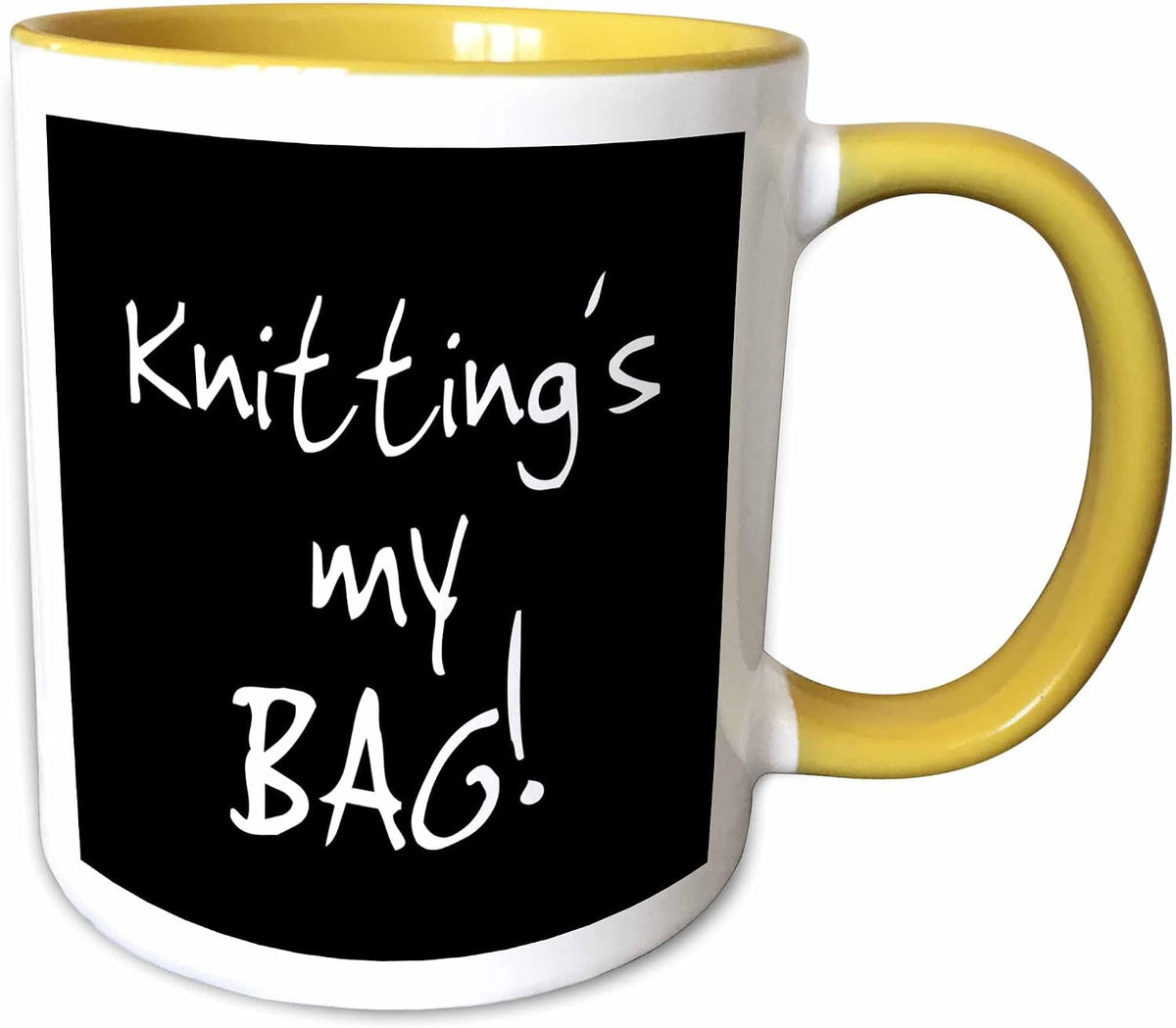 Knitting Is My Bag. Fun Knitter Knit Love Ceramic Mug