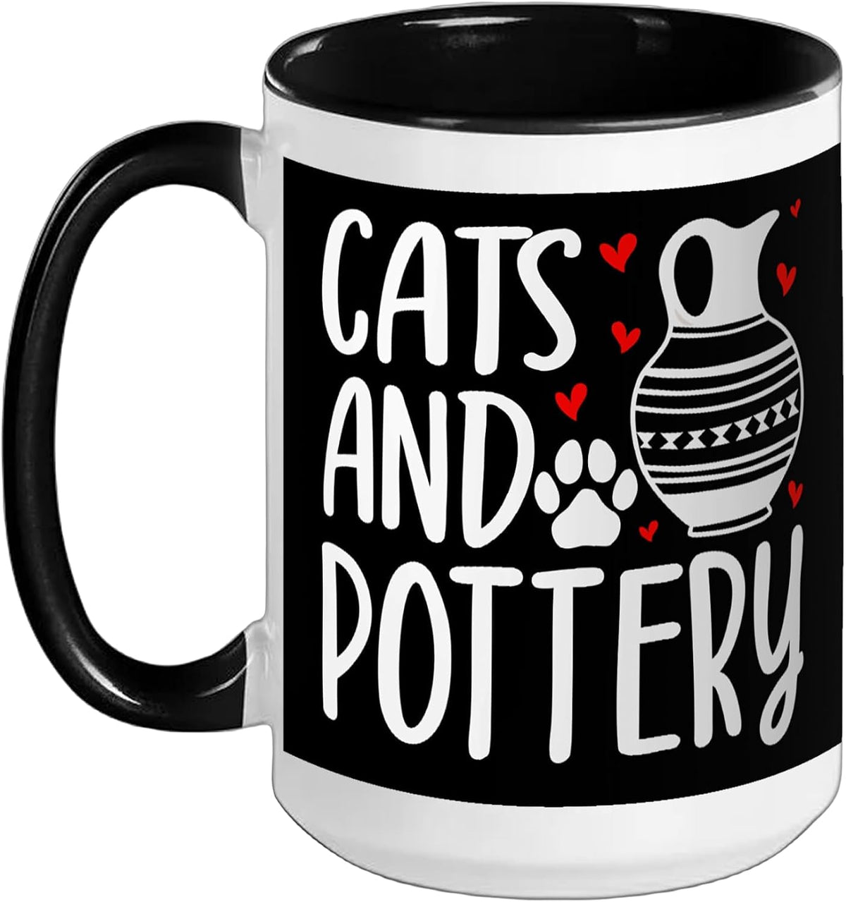 Cats And Pottery - Cat Lover Ceramics Artist Clay Pottery Ceramic Mug