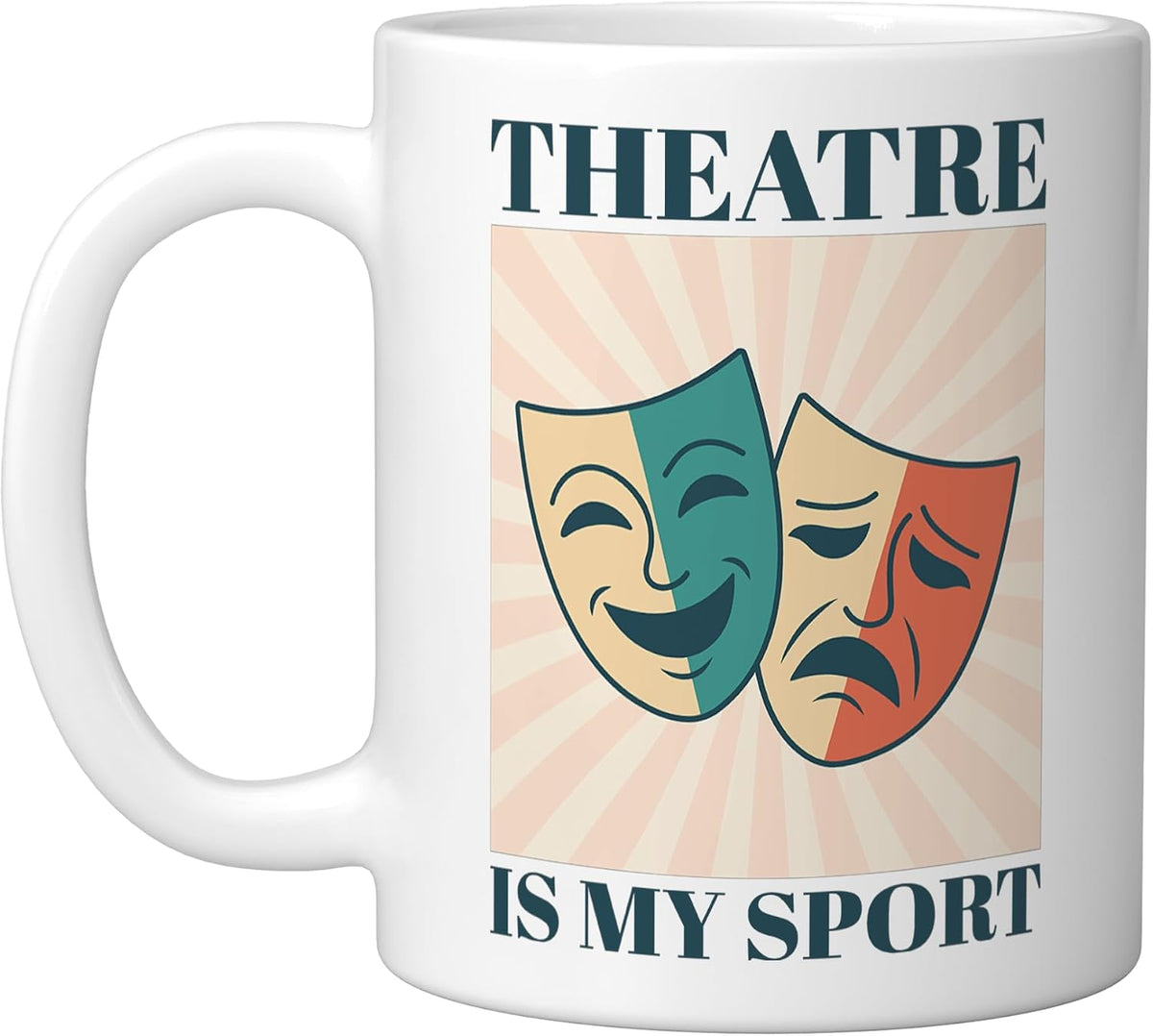 Theatre Is My Sport Retro Thespian Ceramic Mug