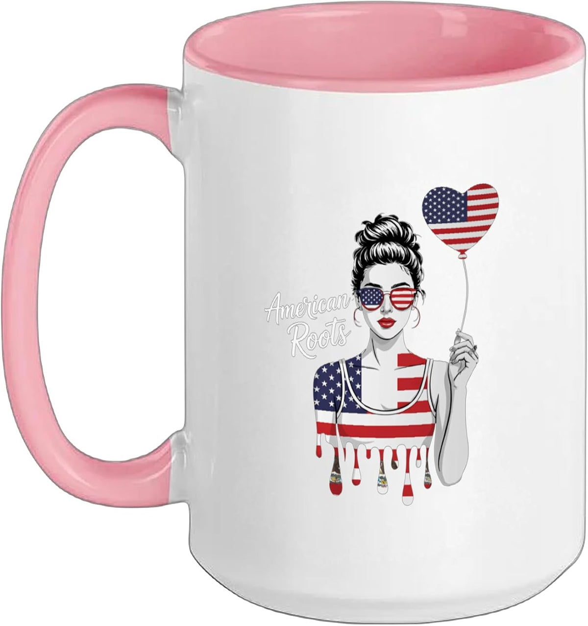American Flag Usa Flag Red White Blue Patriotic 4th Of Ceramic Mug