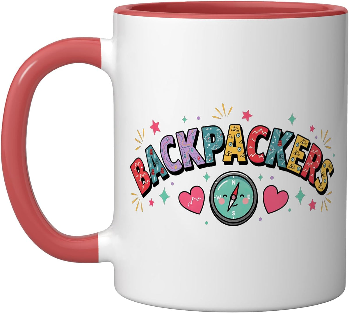 Backpacking Backpacker Backpackers Trip Trail Hike Camp Ceramic Mug