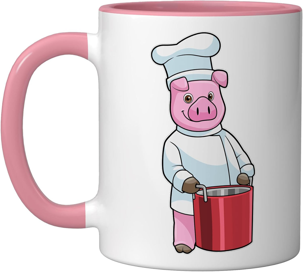 Pig Cook Cooking Pot Cooking Ceramic Mug
