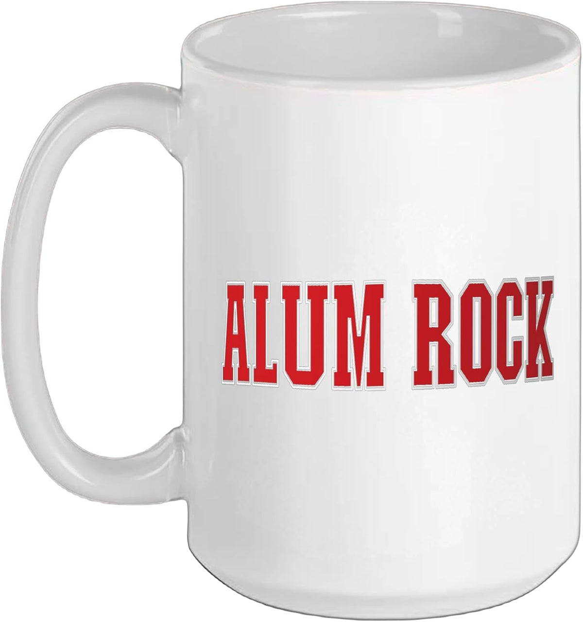 Alum Rock California Souvenir Trip College Style Red Text Ceramic Mug
