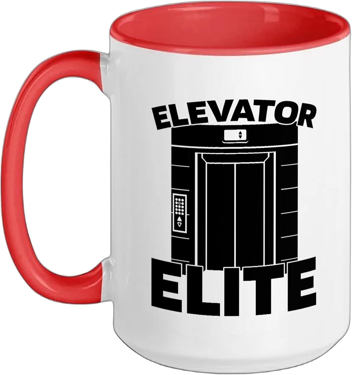 Safety Standards Team Lift - Mechanical Elevator Installer Ceramic Mug