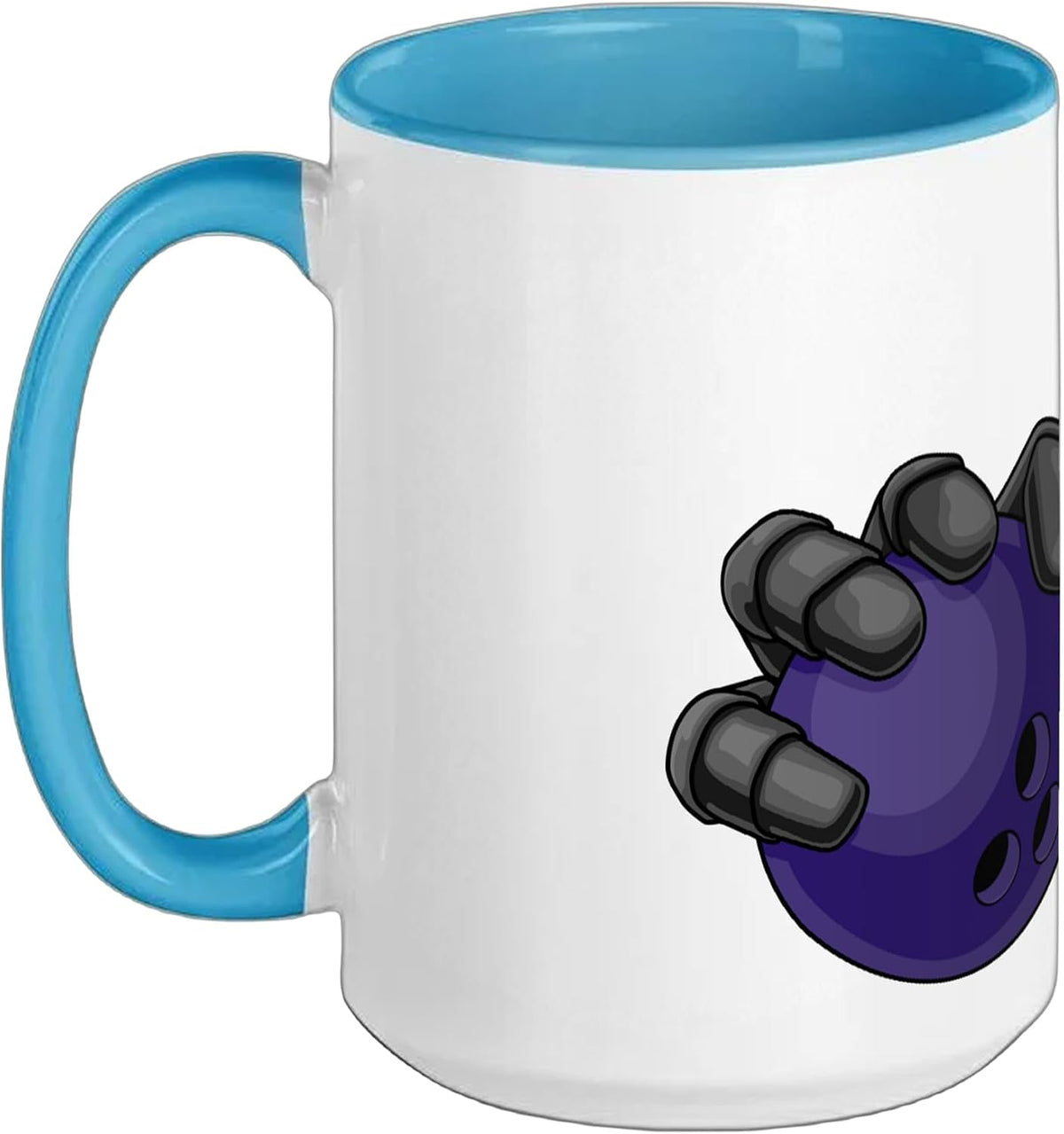 Bee Hornet Wasp Insect Holding A Bowling Ball Cartoon Ceramic Mug