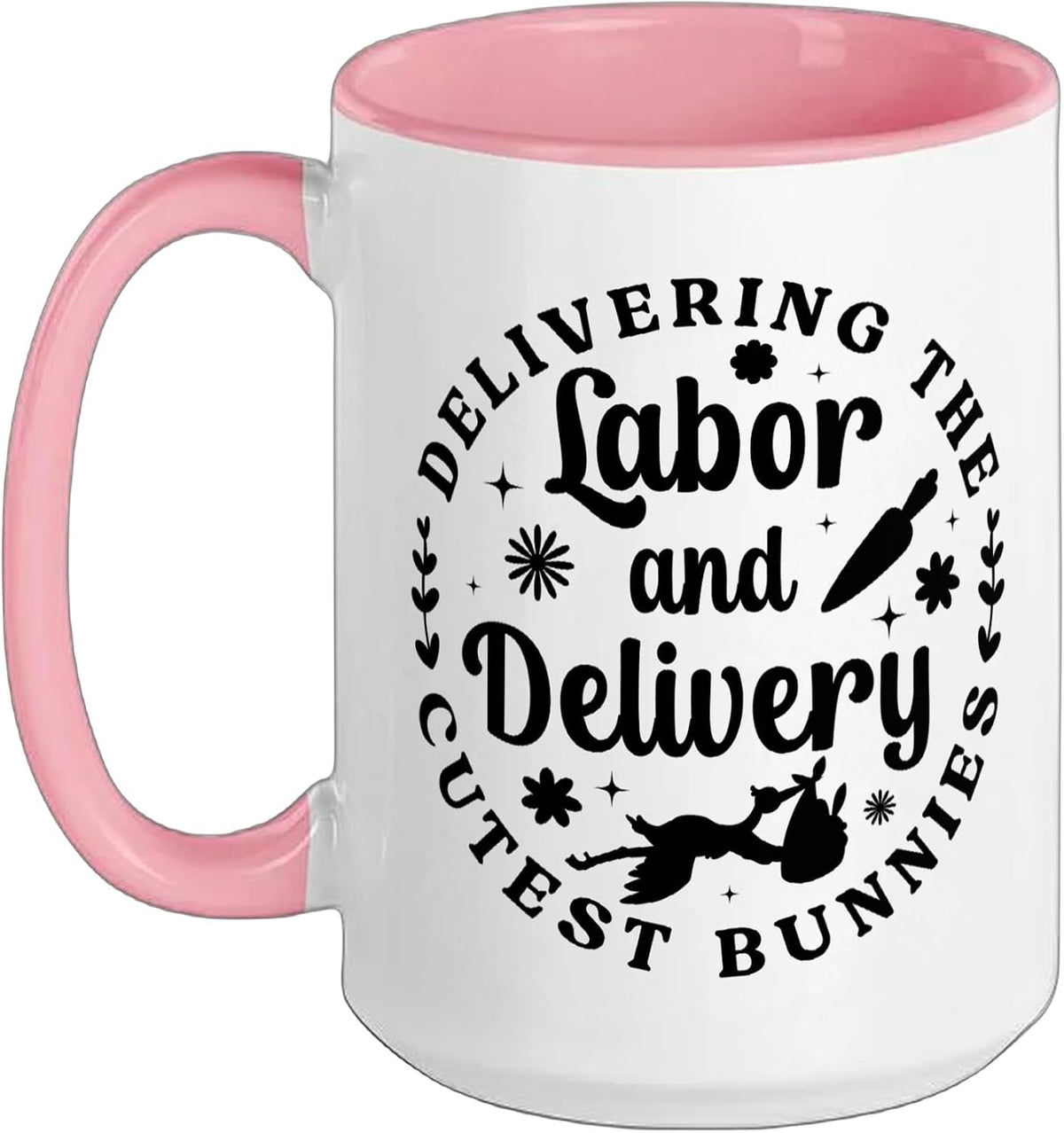 Easter Bunny Labor And Delivery Nurse Easter Day L&D Nurse Ceramic Mug