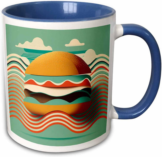 Geometric Accents Highlight This Mid-Century Ceramic Mug
