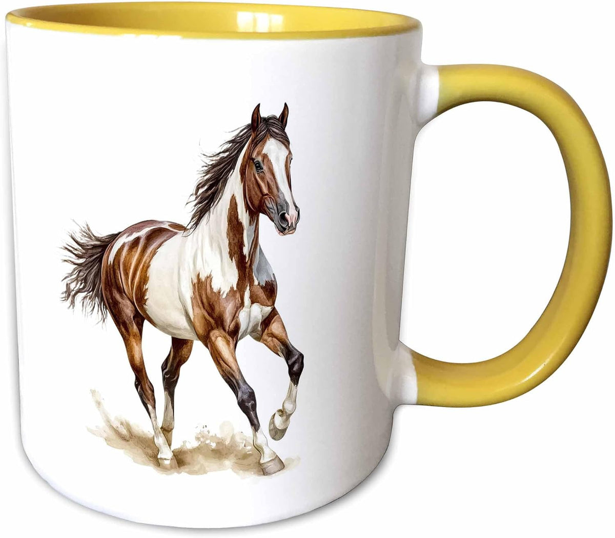 Pinto Horse Illustration Ceramic Mug