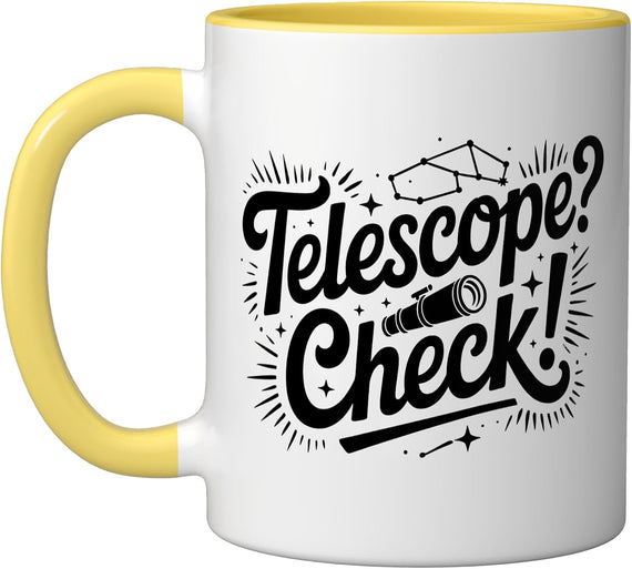 Stargazer Checklist Telescope Dark Sky Coffee Astronomy Ceramic Mug