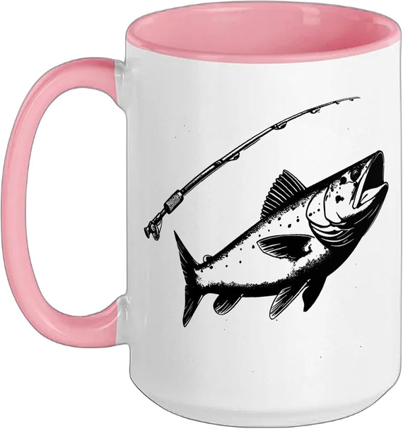 Fishing Drawing Fishery Hobby Ceramic Mug