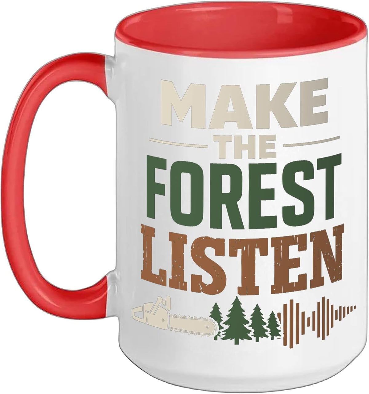 Logging Therapy Logger Therapy Humor Chainsaw Life Forest Ceramic Mug