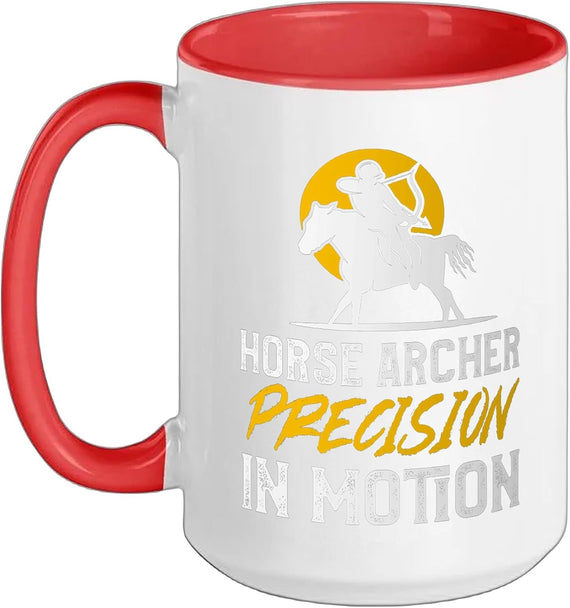 Horse Archer Precision In Motion Skillful Archer Ceramic Mug