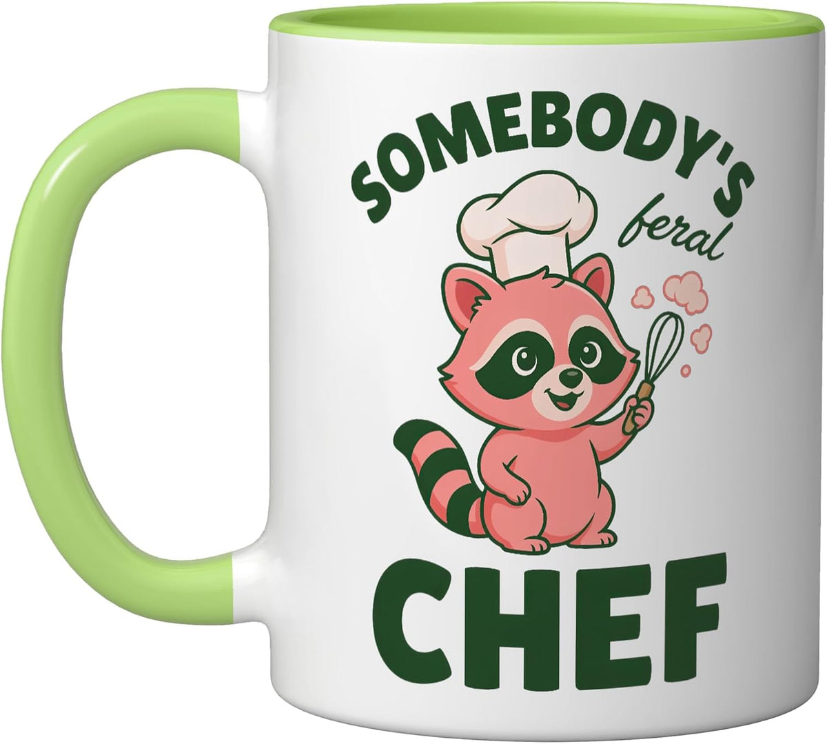 Somebody's Feral Chef Funny Raccoon Ceramic Mug
