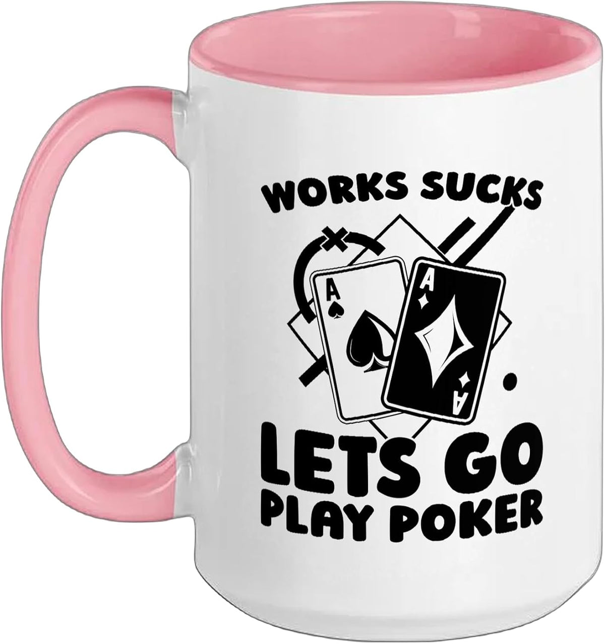 Poker Cards Gambling - Gambler Texas Holdem Poker Ceramic Mug