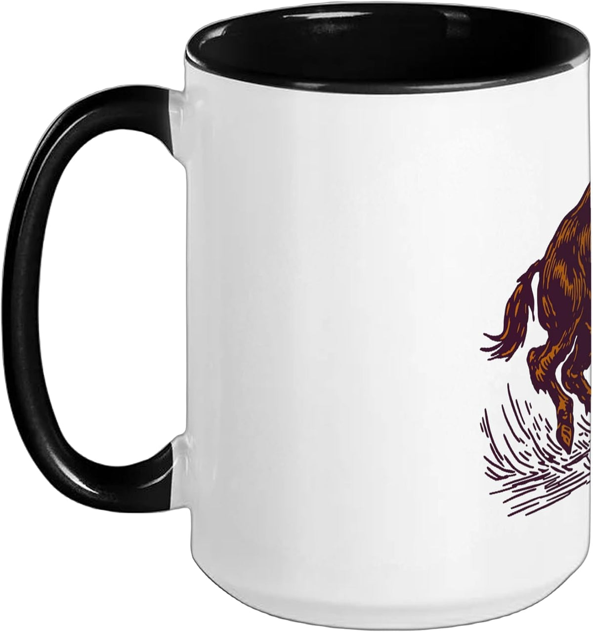 American Buffalo Bison Western Wildlife Ceramic Mug