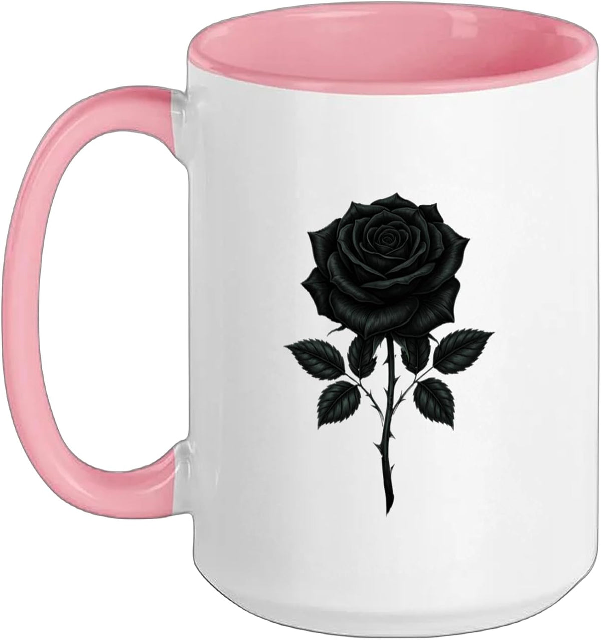 Black Rose Flower Botanist Garden Flower Rose Ceramic Mug