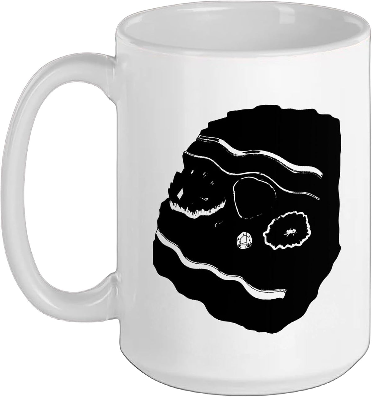 Geology Cross Section Rock Layers Illustration Amateur Ceramic Mug