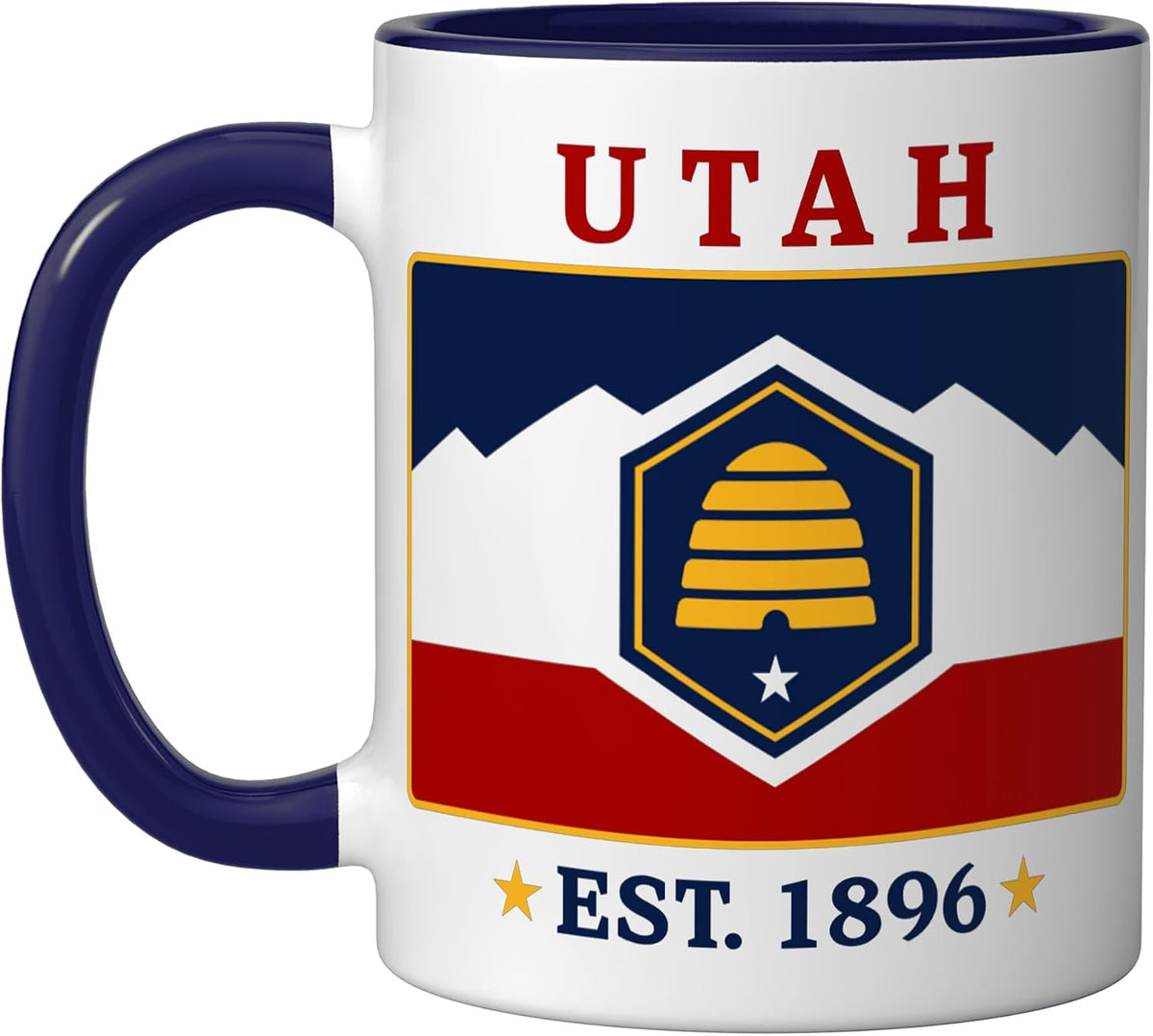 Utah Flag 45th Us State 1896 Utah Native Ceramic Mug