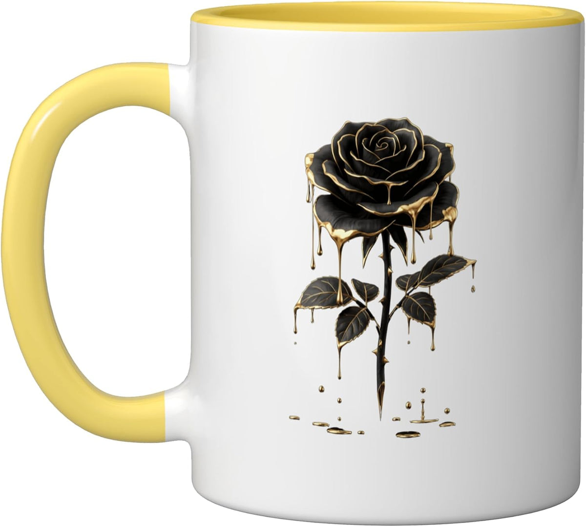 Black Rose Flower Botanist Garden Gardening Flower Rose Ceramic Mug