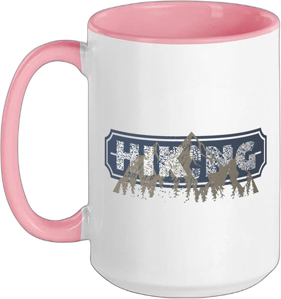 Hiking Mountains Trails Explorer Nature Graphic Ceramic Mug