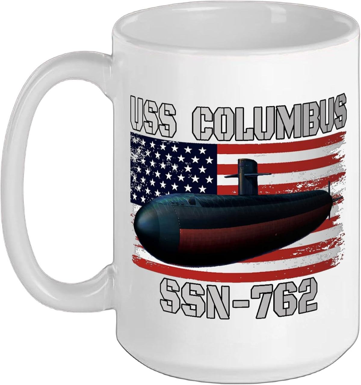 Submarine Uss Columbus Ssn-762 Veteran Grandfather Dad Son Ceramic Mug