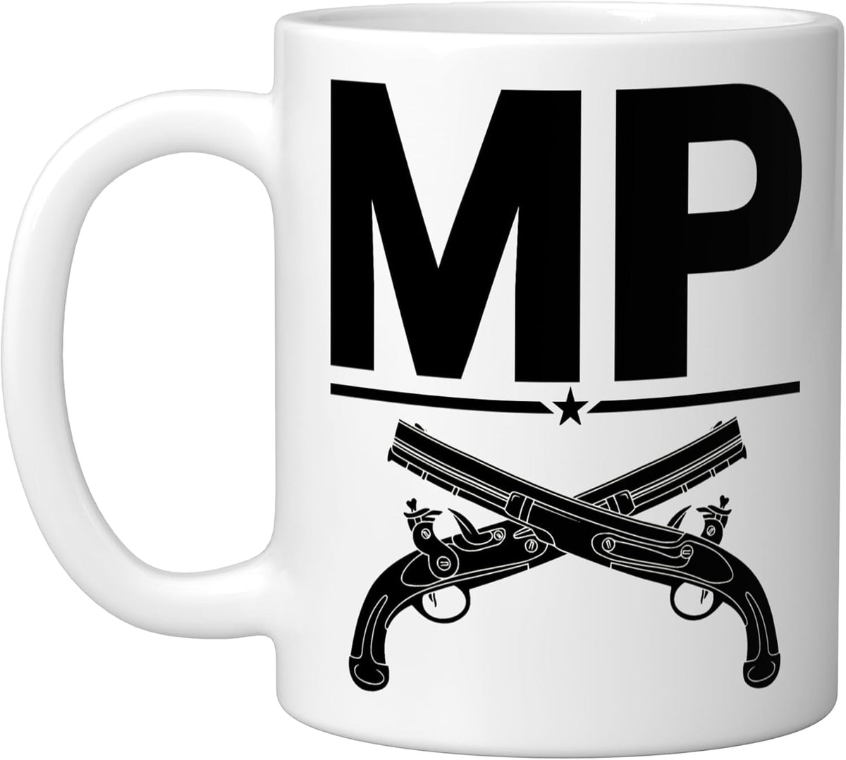 Mp Military Police Corps Us Army (Black) Ceramic Mug