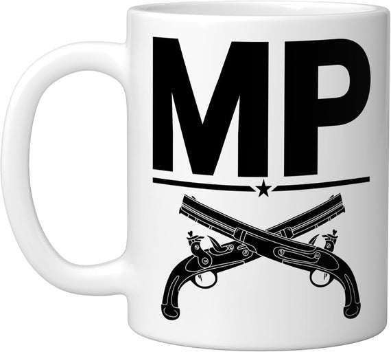 Mp Military Police Corps Us Army (Black) Ceramic Mug
