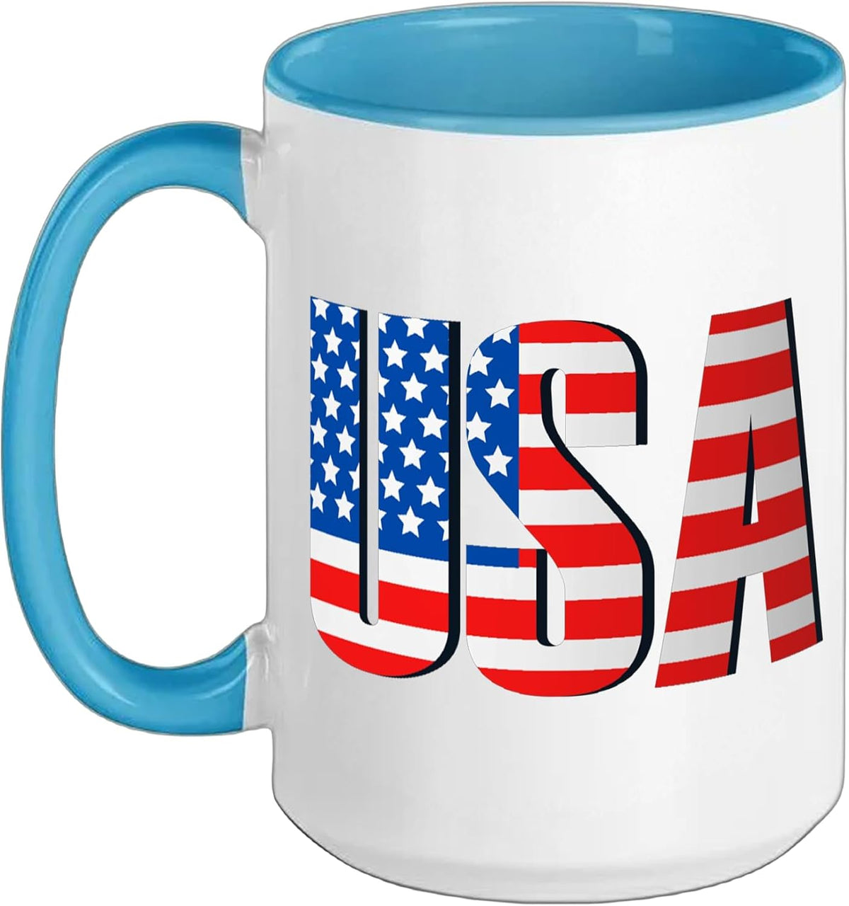 Usa Retro Vintage Distressed Flag For Patriotic Memorial Ceramic Mug