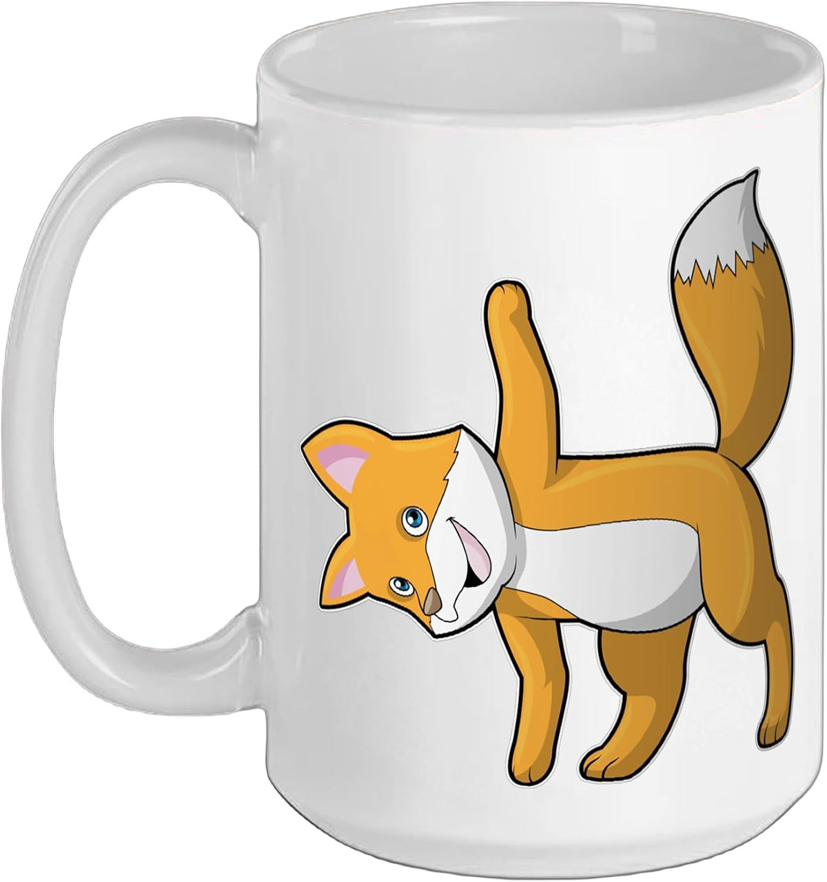 Fox Yoga Fitness Gymnastics Ceramic Mug