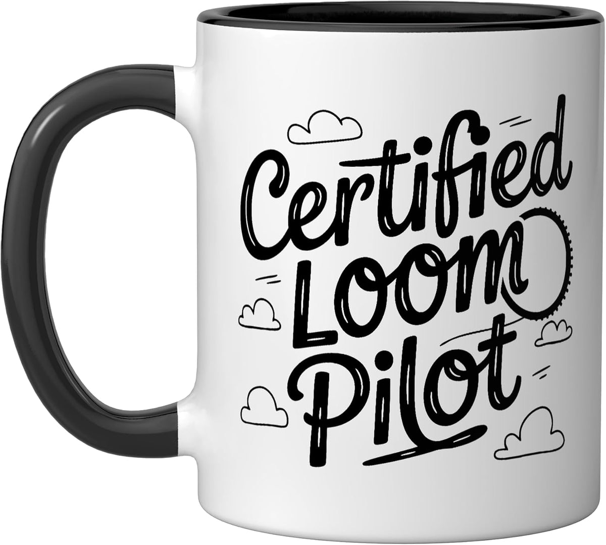 Loom Knitter Loom Knitting Ceramic Mug
